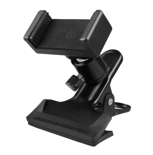 Adjustable Guitar Phone Clip Holder – Black