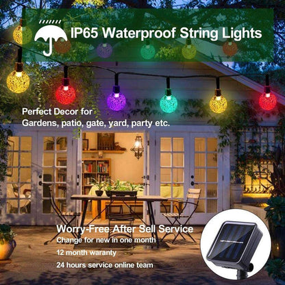 Upgraded Solar Bubble Ball Light String With 8 Different Modes