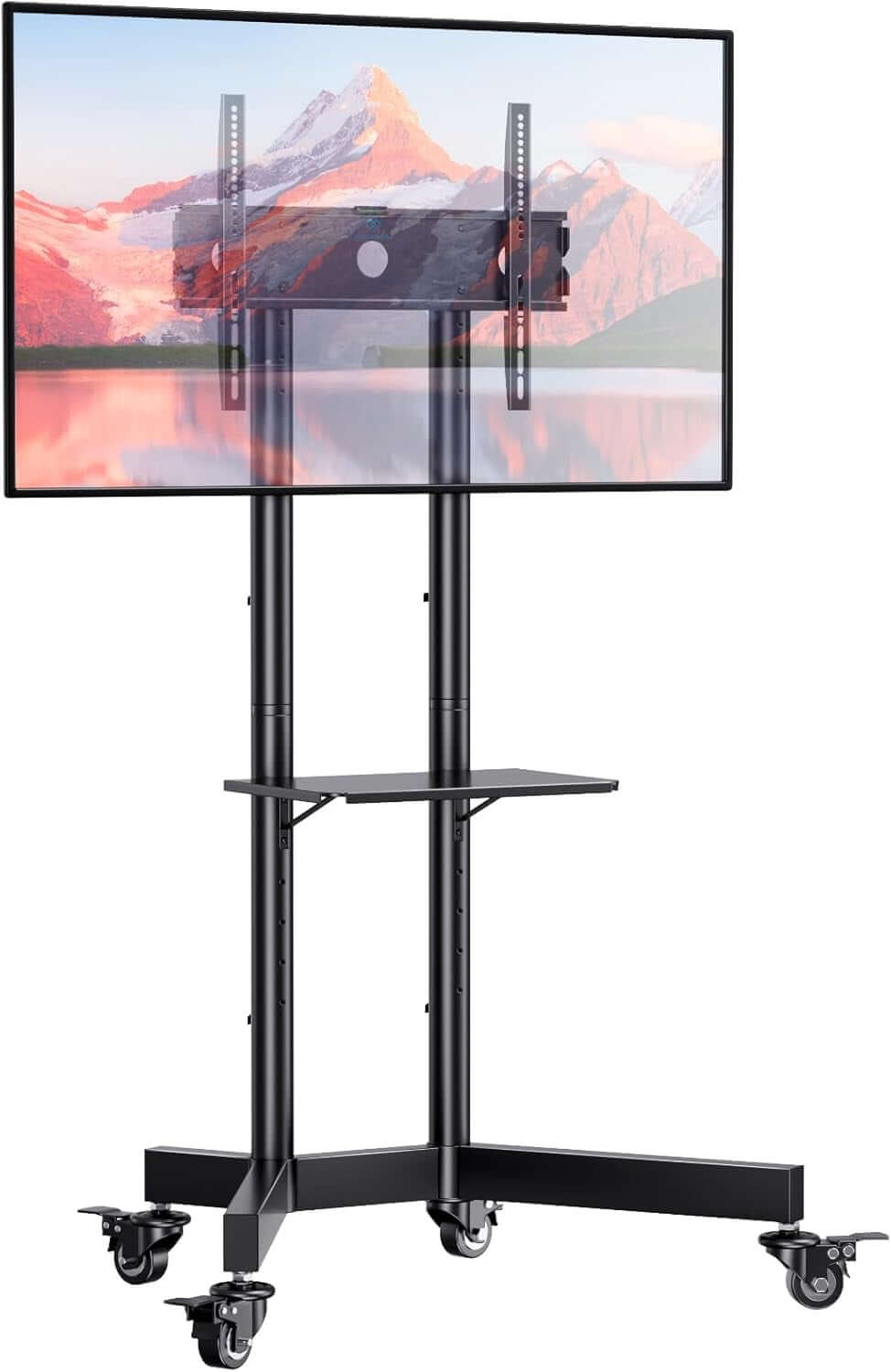 Adjustable Rolling TV Stand for 32-85 Inch TVs