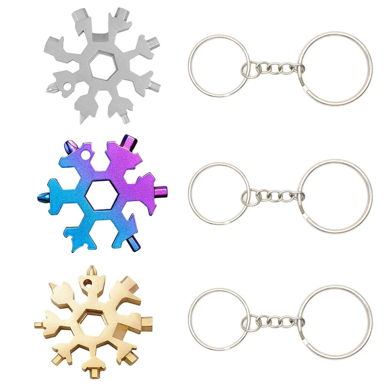 18 In 1 Snowflake Multitool Stainless Steel Tools Wine Bottle Opener.