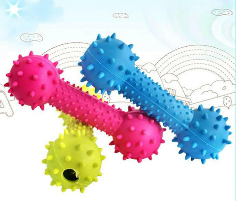 Dog Toys for Aggressive Chewers Pet Dog Puppy Rubber Teeth Chew Bone Play Training Fun Toys Hot