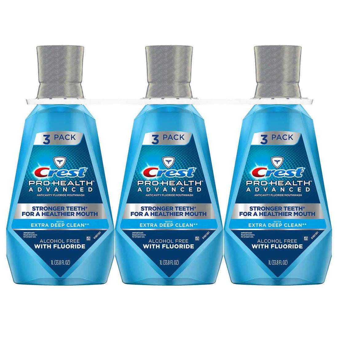 Crest Pro-Health Advantage Mouthwash, 33.8 oz, 3-Pack