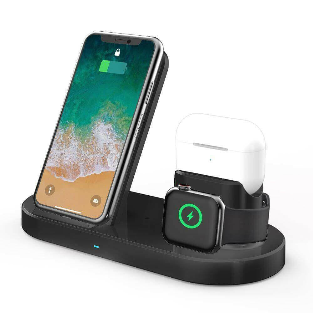 15W 3 In 1 Wireless Charger Stand for iPhone AirPods Pro Apple Watch.