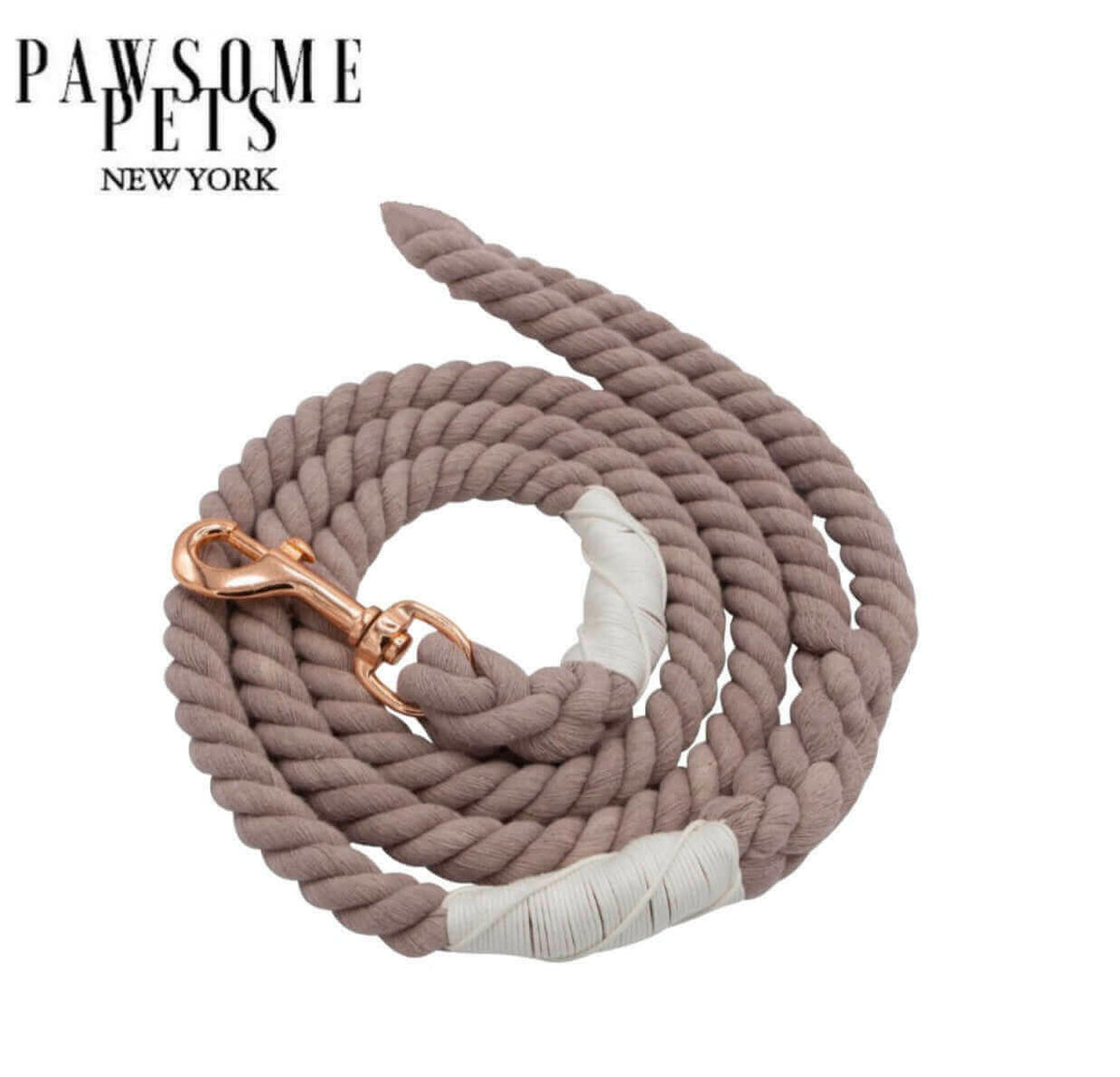 ROPE LEASH - KHAKI.