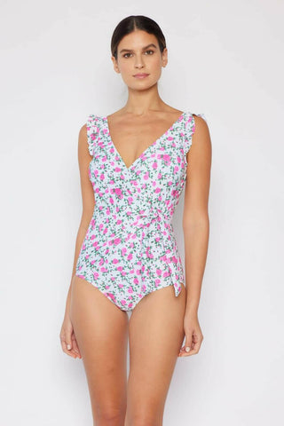 Marina West Swim Full Size Float On Ruffle Faux Wrap One-Piece in.