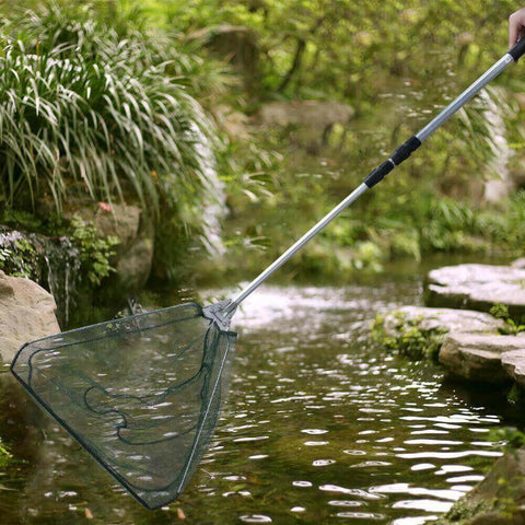 Retractable Fishing Net Telescoping Foldable Landing Net Pole Folding.