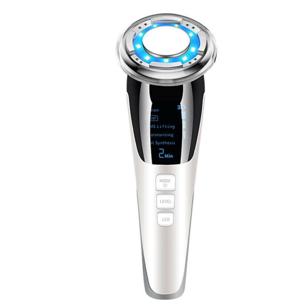 EMS Facial Massager LED light therapy Sonic Vibration Wrinkle Removal.