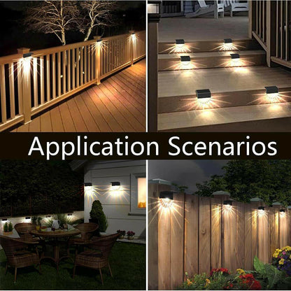 Solar Step Lights Auto Light-up at Night, Garden Yard Decorations.