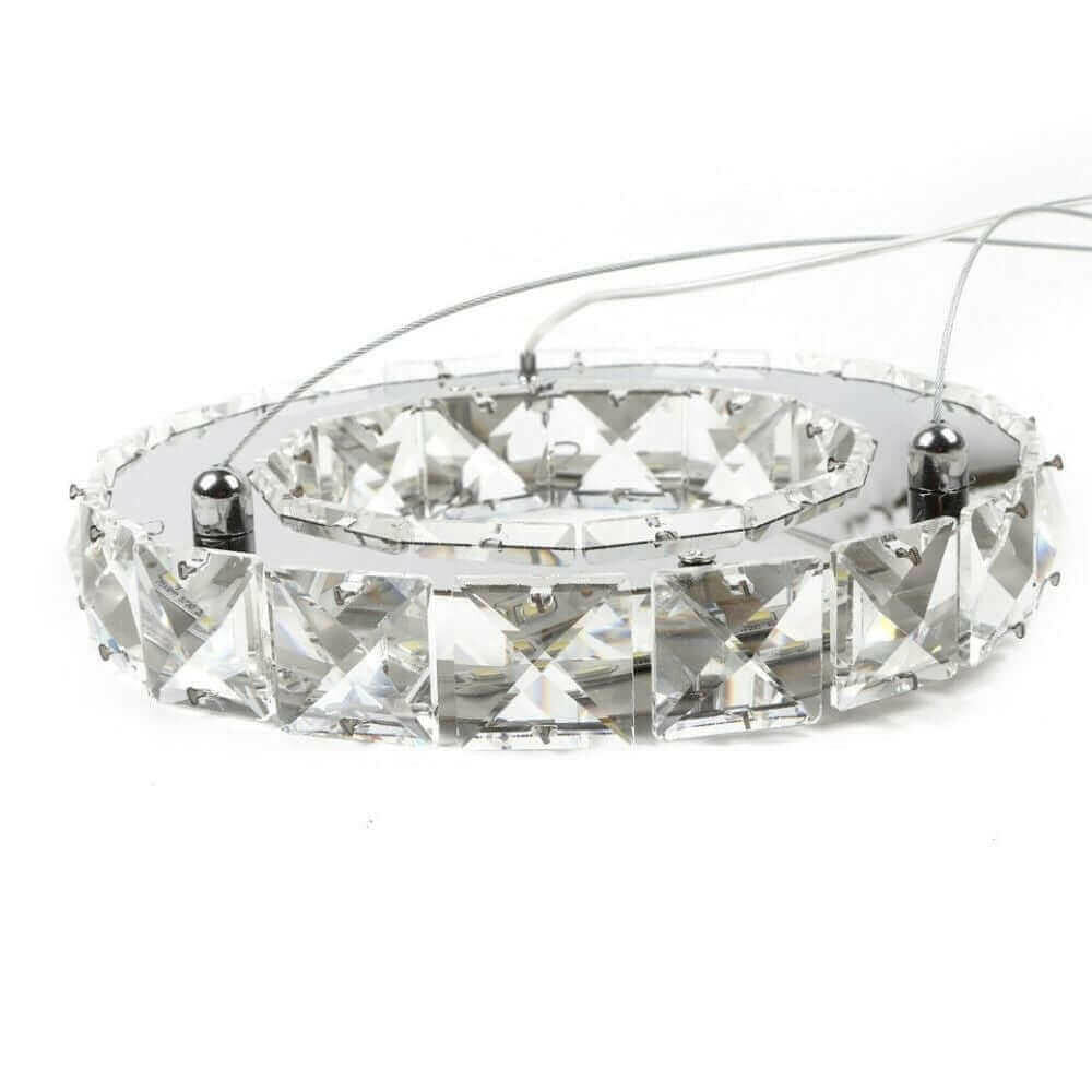 Chandelier Double Ring Hanging Light Fixture.