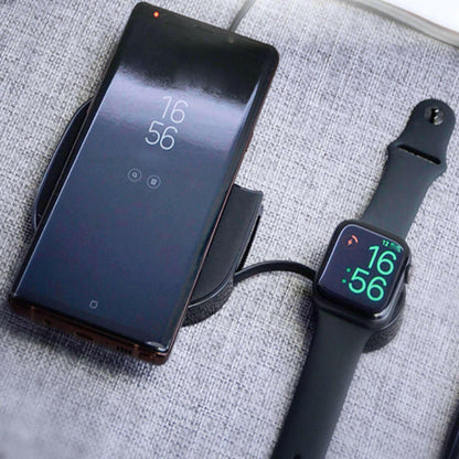 Teamwork 2 In 1 Wireless Phone And Apple Watch Charger.