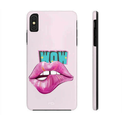 Sexy Lips Tough Case for iPhone with Wireless Charging.