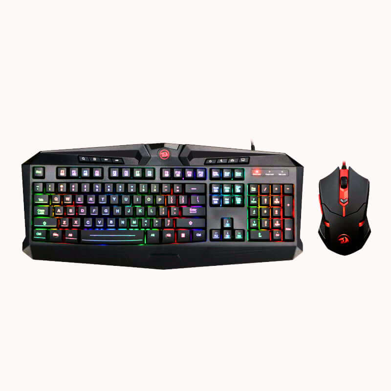 Backlit Gaming Keyboard &amp; Mouse Set – Black, 104 Keys