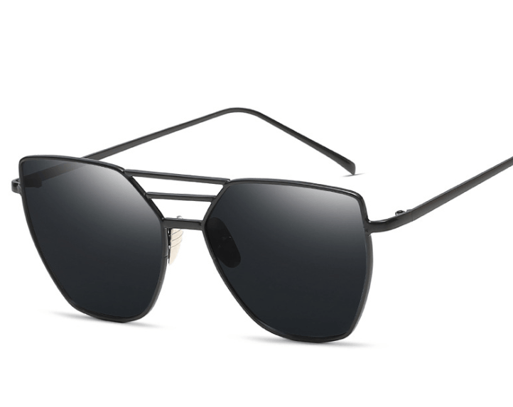 Polarized Metal-Frame Sunglasses with UV400 Protection