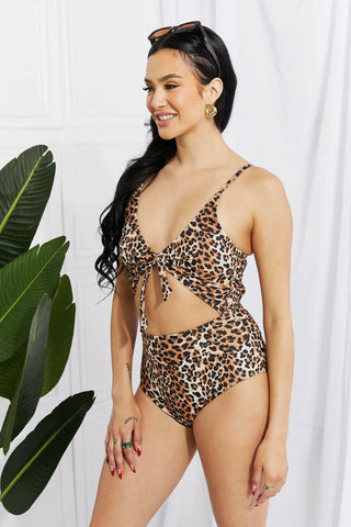 Marina West Swim Lost At Sea Cutout One-Piece Swimsuit.