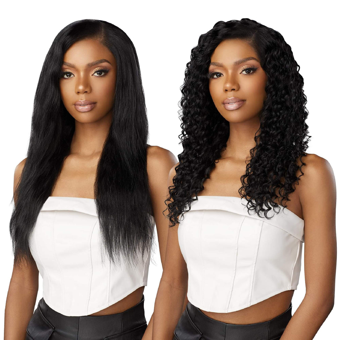 Sensationnel Empire Wet &amp; Wavy Hair Bundles – 14/16/18 Inches, Dark Brown