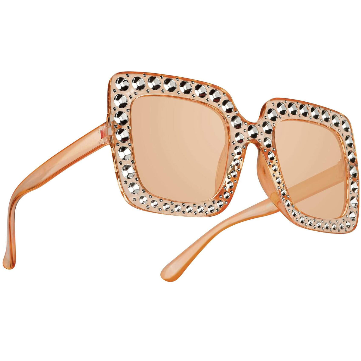 Dealoco Retro Oversized Square Sunglasses