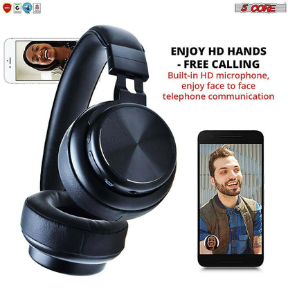 5Core Premium Headphone inbuilt Mic Over Ear Wireless Headset.