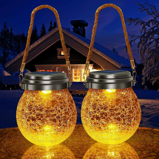 Outdoor Solar Crack Bottle 20 Light Waterproof Decoration Light.