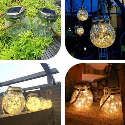 Outdoor Solar Crack Bottle 20 Light Waterproof Decoration Light.