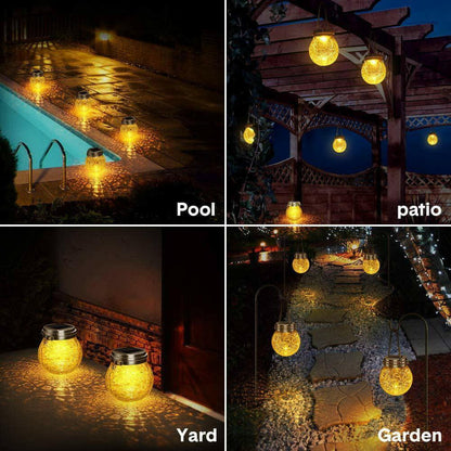 Outdoor Solar Crack Bottle 20 Light Waterproof Decoration Light.