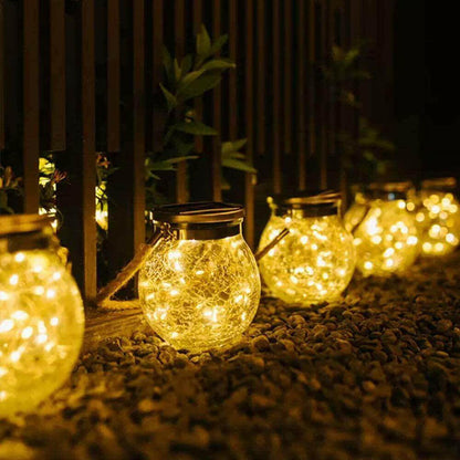 Outdoor Solar Crack Bottle 20 Light Waterproof Decoration Light.