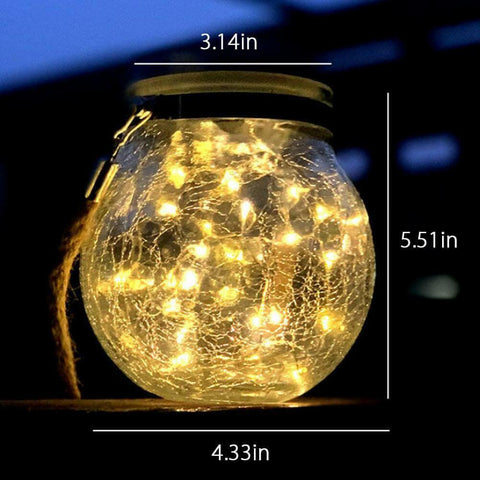 Outdoor Solar Crack Bottle 20 Light Waterproof Decoration Light