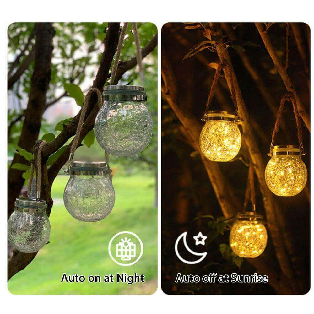 Outdoor Solar Crack Bottle 20 Light Waterproof Decoration Light.