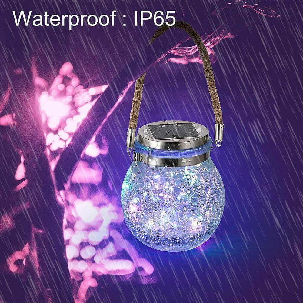 Outdoor Solar Crack Bottle 20 Light Waterproof Decoration Light.