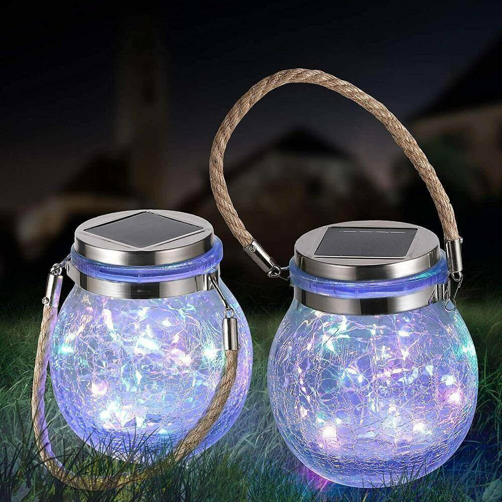 Outdoor Solar Crack Bottle 20 Light Waterproof Decoration Light.