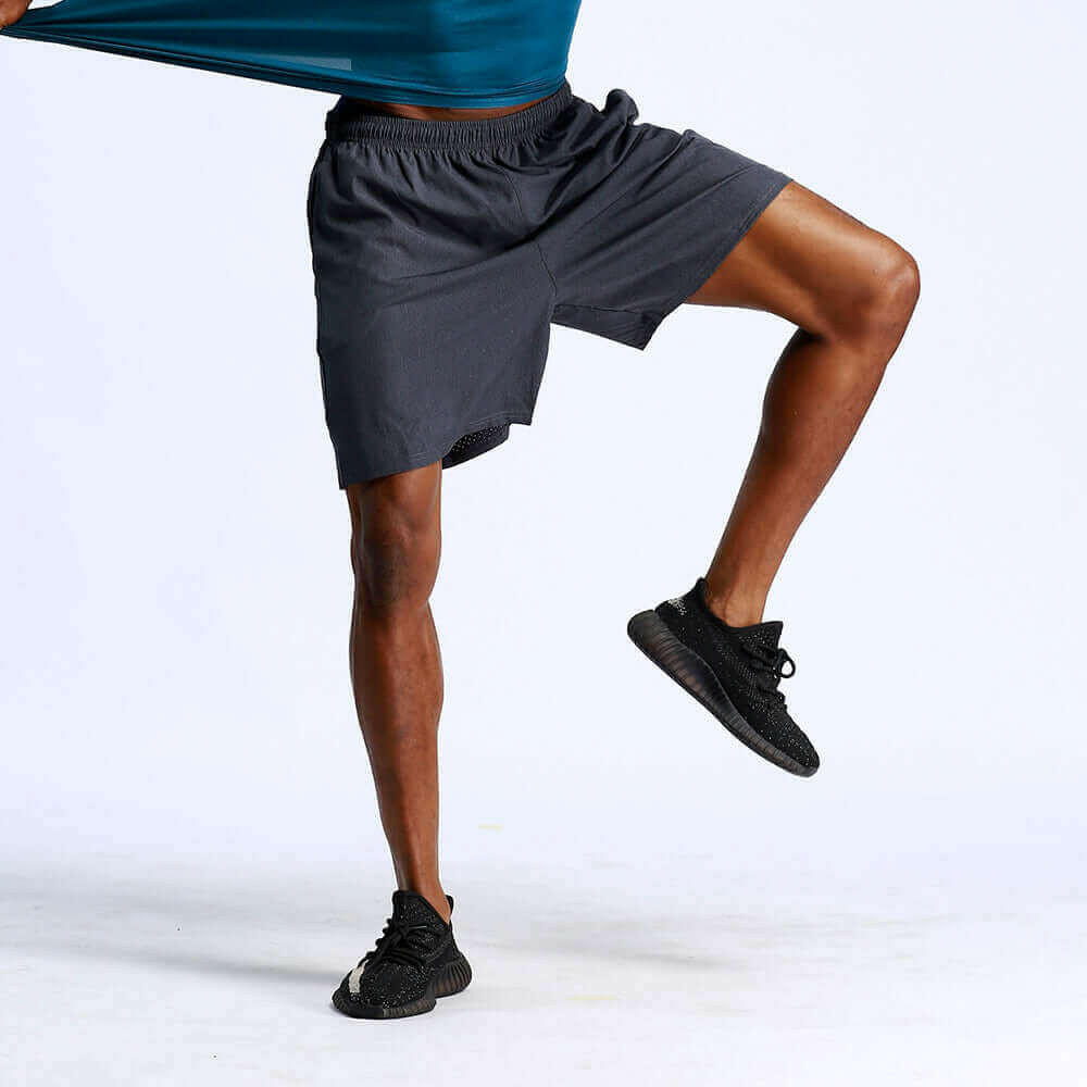 Sports Shorts for Men Workout Running with Mesh Quick Dry and Pockets.