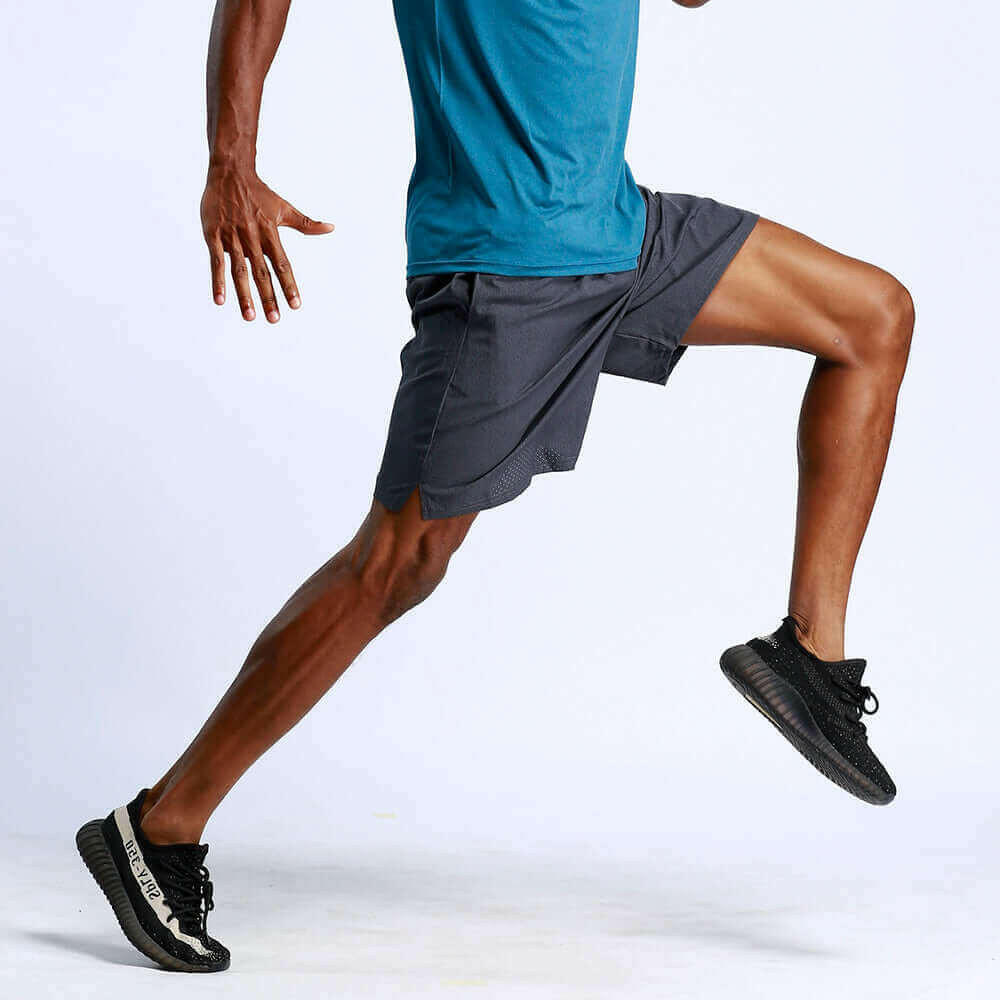 Sports Shorts for Men Workout Running with Mesh Quick Dry and Pockets.