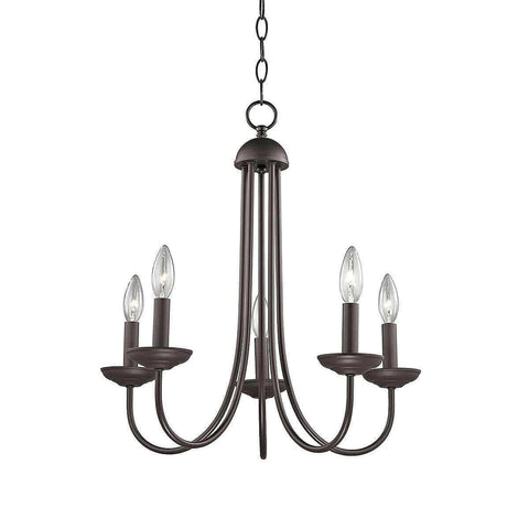 FERY Chandelier 4 Lights Black Metal.