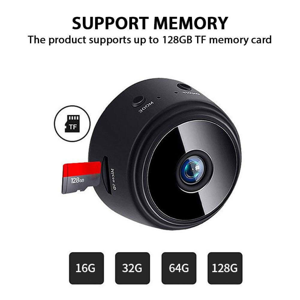 1080P HD Wifi Camera Support App Indoor Outdoor WideAngle Night Vision