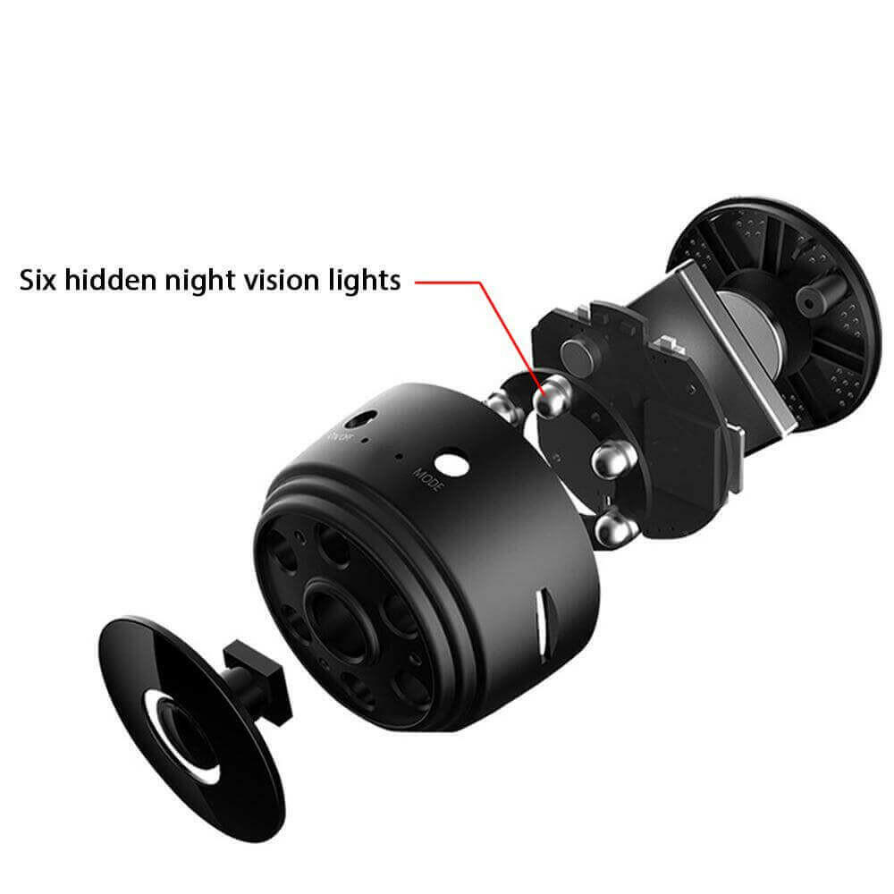 1080P HD Wifi Camera Support App Indoor Outdoor WideAngle Night Vision