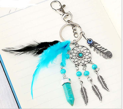 Alloy Dream Catcher Tassel Keychain