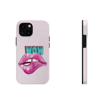 Sexy Lips Tough Case for iPhone with Wireless Charging.