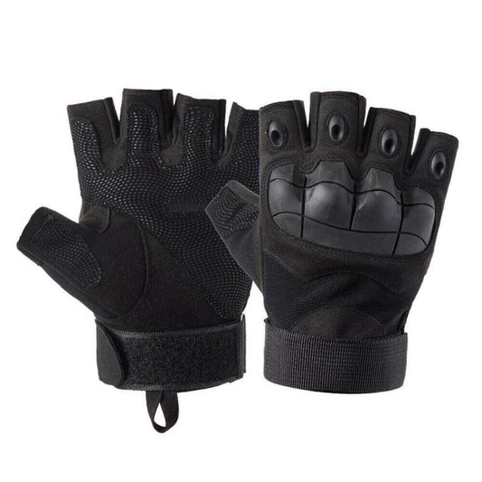 Mens Fingerless Gloves Outdoor Sports Tactical Protection Gloves Fit.