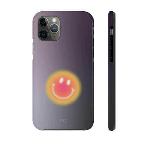 Smiley Face Tough Case - Best iPhone Case with Wireless Charging.