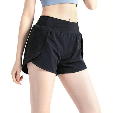 Womens Running Shorts 2 in 1 Athletic Shorts with Pockets Activewear.