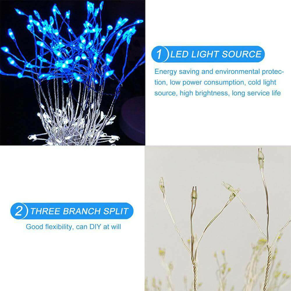 2X LED Firework Lights Garland Starburst String Light Christmas lights.