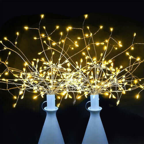 2X LED Firework Lights Garland Starburst String Light Christmas lights.