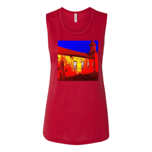 Abandoned Church Women's Flowy Muscle Tank Top.