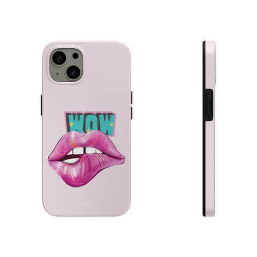 Sexy Lips Tough Case for iPhone with Wireless Charging.