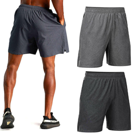 Sports Shorts for Men Workout Running with Mesh Quick Dry and Pockets.