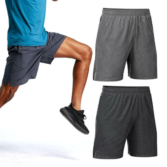 Sports Shorts for Men Workout Running with Mesh Quick Dry and Pockets.