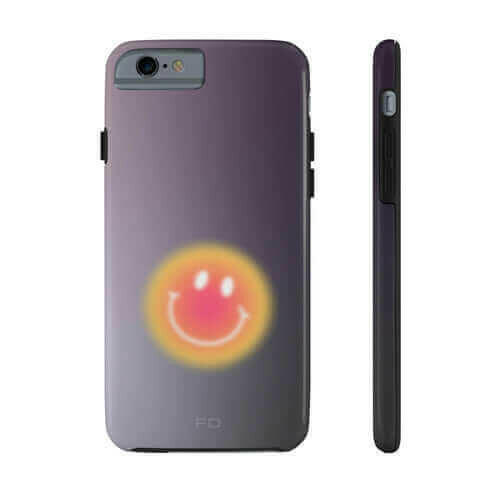 Smiley Face Tough Case - Best iPhone Case with Wireless Charging