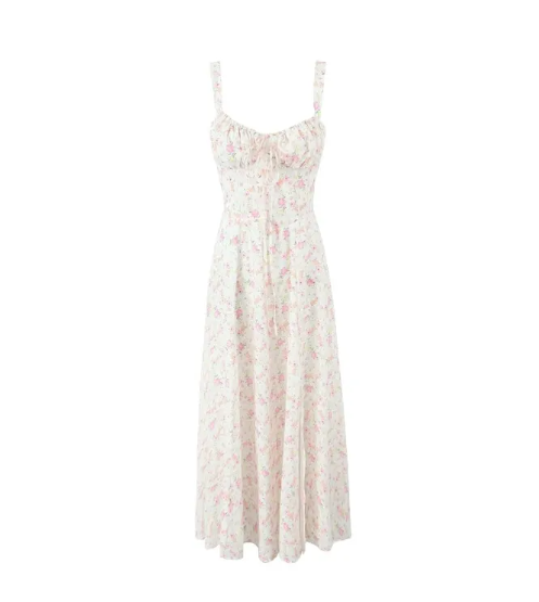 Floral Spaghetti Strap Midi Dress