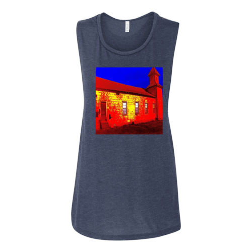 Abandoned Church Women's Flowy Muscle Tank Top.