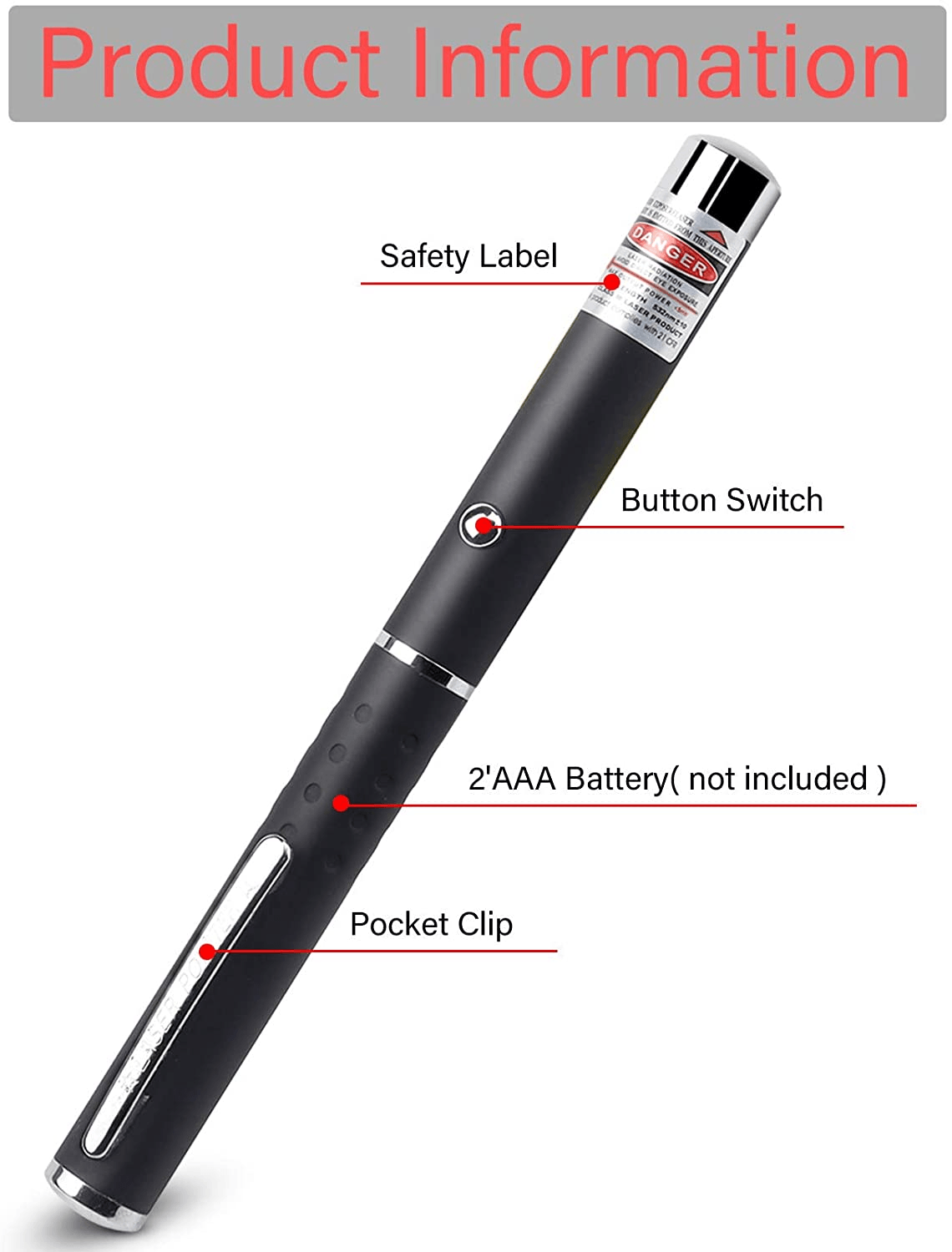 3 Packs 900Mile Laser Pointer Pen Green Blue Red Light Visible Beam