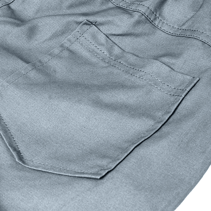 Men Casual Chino Cargo Shorts Elastic Waist Drawstring 6 Pockets